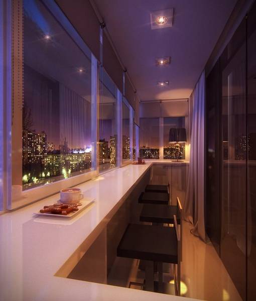 Дизайн балкона в квартире - подбираем современный интерьер - фото