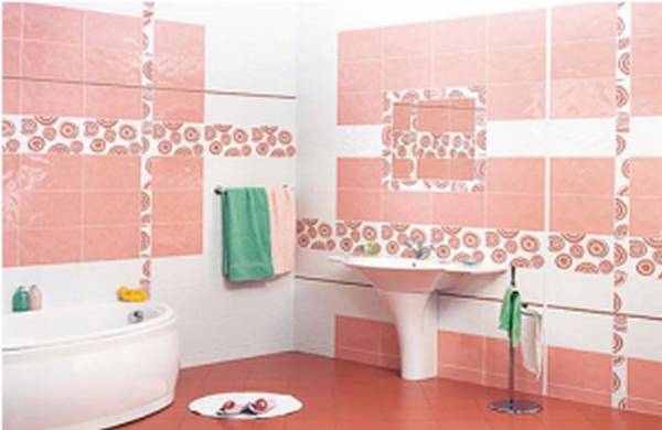 Отделка стен в ванной комнате - фото